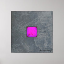 Slate Gray Lavender Fuchia Moderne Kunst Leinwanddruck