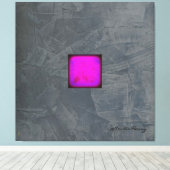 Slate Gray Lavender Fuchia Moderne Kunst Leinwanddruck (Insitu (Holzboden))