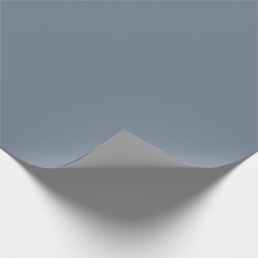 Slate Gray Matte Wrapping Paper Geschenkpapier (Ecke)