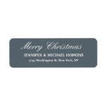 Slate Gray Merry Christmas Message Family Sheet<br><div class="desc">Erleben Sie dieses moderne,  elegante Retourenlabel. Diese Vorlage kann an alle beruflichen Beruf angepasst werden.</div>