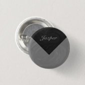 Slate Gray Monogram Button (Vorne & Hinten)