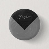Slate Gray Monogram Button (Vorderseite)