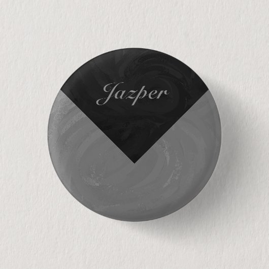 Slate Gray Monogram Button (Vorderseite)