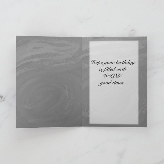 Slate Gray Monogram Karte (Innenseite)