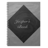 Slate Gray Monogram Notizblock (Vorderseite)