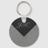 Slate Gray Monogram Schlüsselanhänger (Vorderseite)