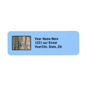 Slate Gray Nuthatch Songbird Address Label (Vorne)