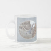 Slate Gray Nuthatch Songbird Frohen Festtage Mattglastasse (Links)