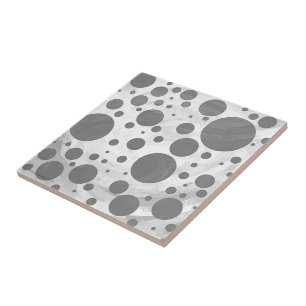 Slate Gray Polka Dot Pattern Fliese