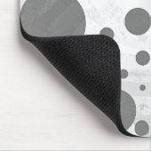 Slate Gray Polka Dot Pattern Mousepad (Ecke)