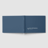 Slate Gray Rustic Chic Wedding Guest Book Gästebuch (Voll)