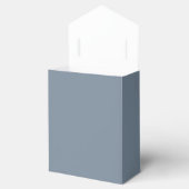 Slate Gray Solid Color Geschenkschachtel (Geöffnet)
