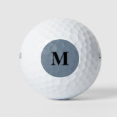 Slate Gray Solid Color Golfball (Vorderseite)