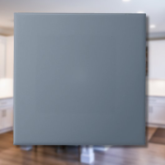 Slate Gray Solid Color | Klassisches Elegant Fliese