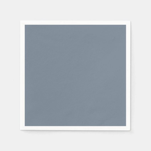 Slate Gray Standard Cocktail Paper Napkin Serviette (Vorderseite)