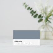 Slate Gray | "Stärke und Stein" Visitenkarte (Stehend Vorderseite)