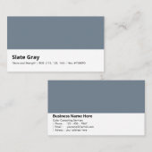 Slate Gray | "Stärke und Stein" Visitenkarte (Vorne/Hinten)