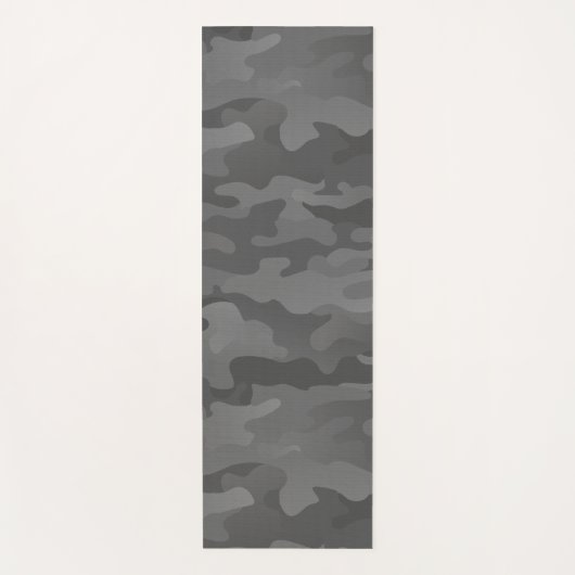 Slate Gray Stealth Camouflage Yoga Yogamatte (Vorderseite)