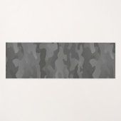 Slate Gray Stealth Camouflage Yoga Yogamatte (Vorderseite (Horizontal))
