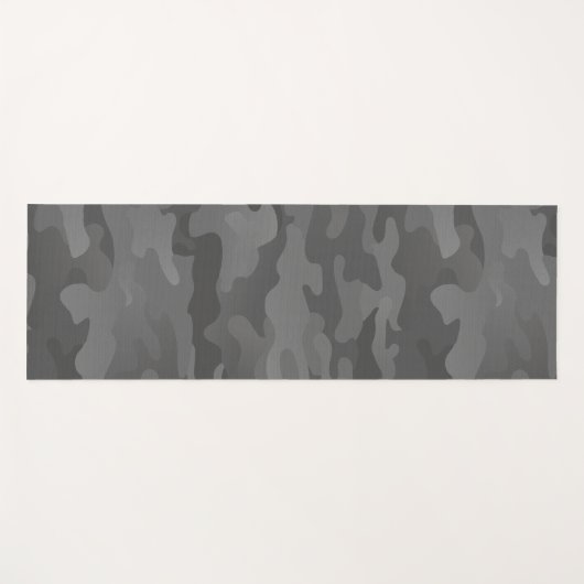 Slate Gray Stealth Camouflage Yoga Yogamatte (Vorderseite (Horizontal))