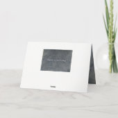 Slate Gray Stucco Vielen Dank Dankeskarte (Rückseite)