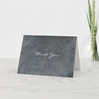 Slate Gray Stucco Vielen Dank Dankeskarte