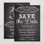 Slate Kreidetafel Save the Date (Vorne/Hinten)