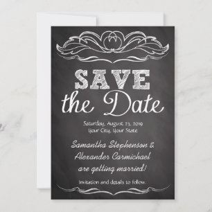Slate Kreidetafel Save the Date