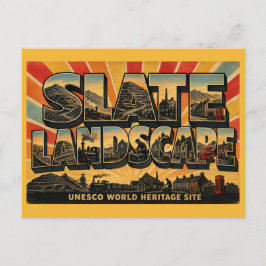 Slate Landscape von Nordwestwales UNESCO-Welterbe  Postkarte