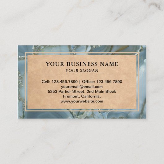 Slate Marble Granite Splashback Küche Countertop Visitenkarte (Rückseite)