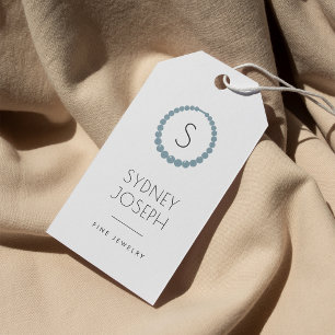 Slate Necklack Monogram Logo Jewelry Hang Tags Geschenkanhänger