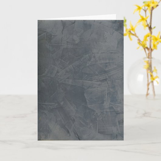Slate Plaster Blank Gruß Karte (Gelbe Blume)