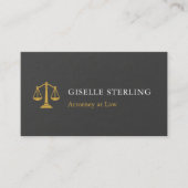 Slate Professional Attorney Law Firm Stone Visitenkarte (Vorderseite)