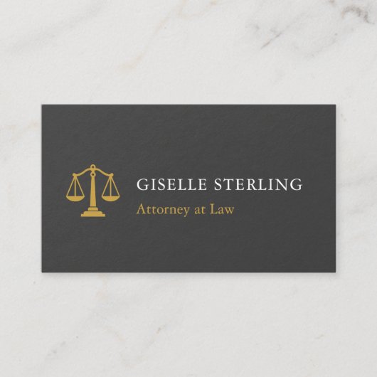 Slate Professional Attorney Law Firm Stone Visitenkarte (Vorderseite)