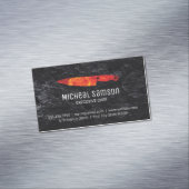 Slate Rock | Feuermesser | FÜHRUNGSKRAFT KOCH Magnetische Visitenkarte (Beispiel)