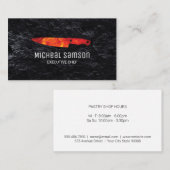 Slate Rock | Feuermesser | FÜHRUNGSKRAFT KOCH Visitenkarte (Vorne/Hinten)