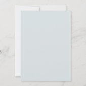 Slate Rouge Somber Flora Hochzeit Einladung (Rückseite)
