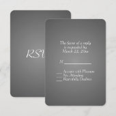 Slate RSVP Karte (Vorne/Hinten)
