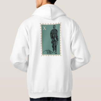 Slate Runway & Fossil Walk Stempelkunst Hoodie