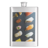 Slate Sip – Modern Sushi Classic Flask Flachmann (Vorderseite)