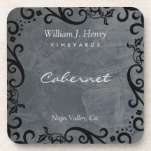 Slate und Black Scroll Wine personalisieren