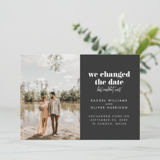 Slate wir haben das Datum geändert, konnten aber n Ankündigung (Stehend Vorderseite)