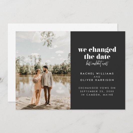 Slate wir haben das Datum geändert, konnten aber n Ankündigung (Vorne/Hinten)