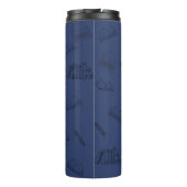 SlateBlue Writing Fuel Travel Mug Thermosbecher (Rückseite)