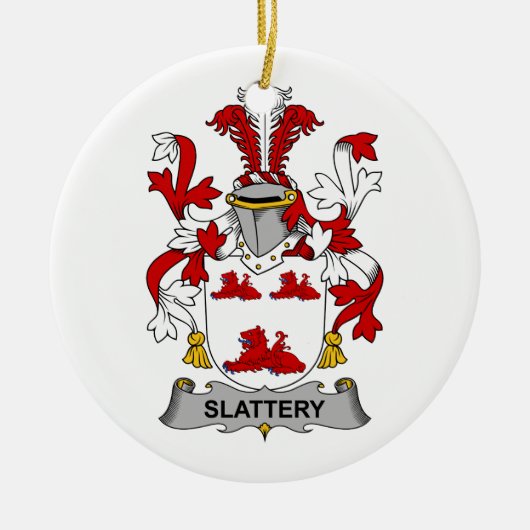 Slattery Familienwappen Keramikornament (Vorne)