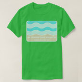 Slaughter Beach Delaware Absturzwelle auf einer DE T-Shirt (Design vorne)