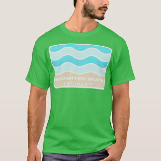 Slaughter Beach Delaware Absturzwelle auf einer DE T-Shirt