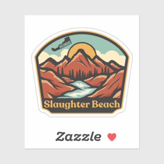 Slaughter Beach, Delaware Aufkleber (Blatt)