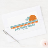Slaughter Beach Delaware Sonnenpalmen Rechteckiger Aufkleber (Umschlag)