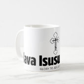 Slava Isusu Christu Kaffeetasse (Vorderseite Links)